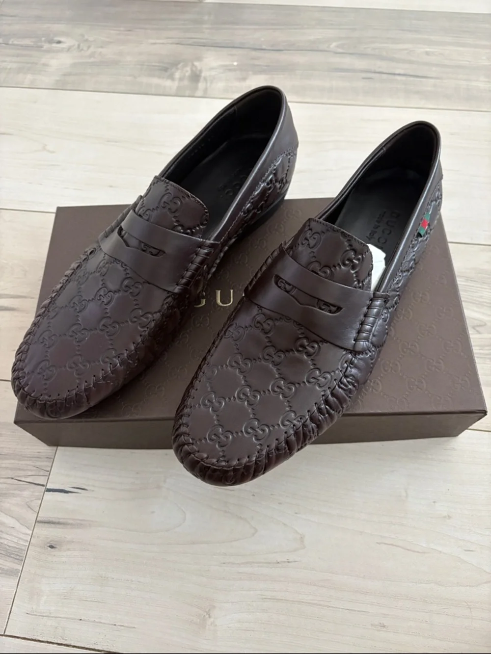 Gucci brown leather